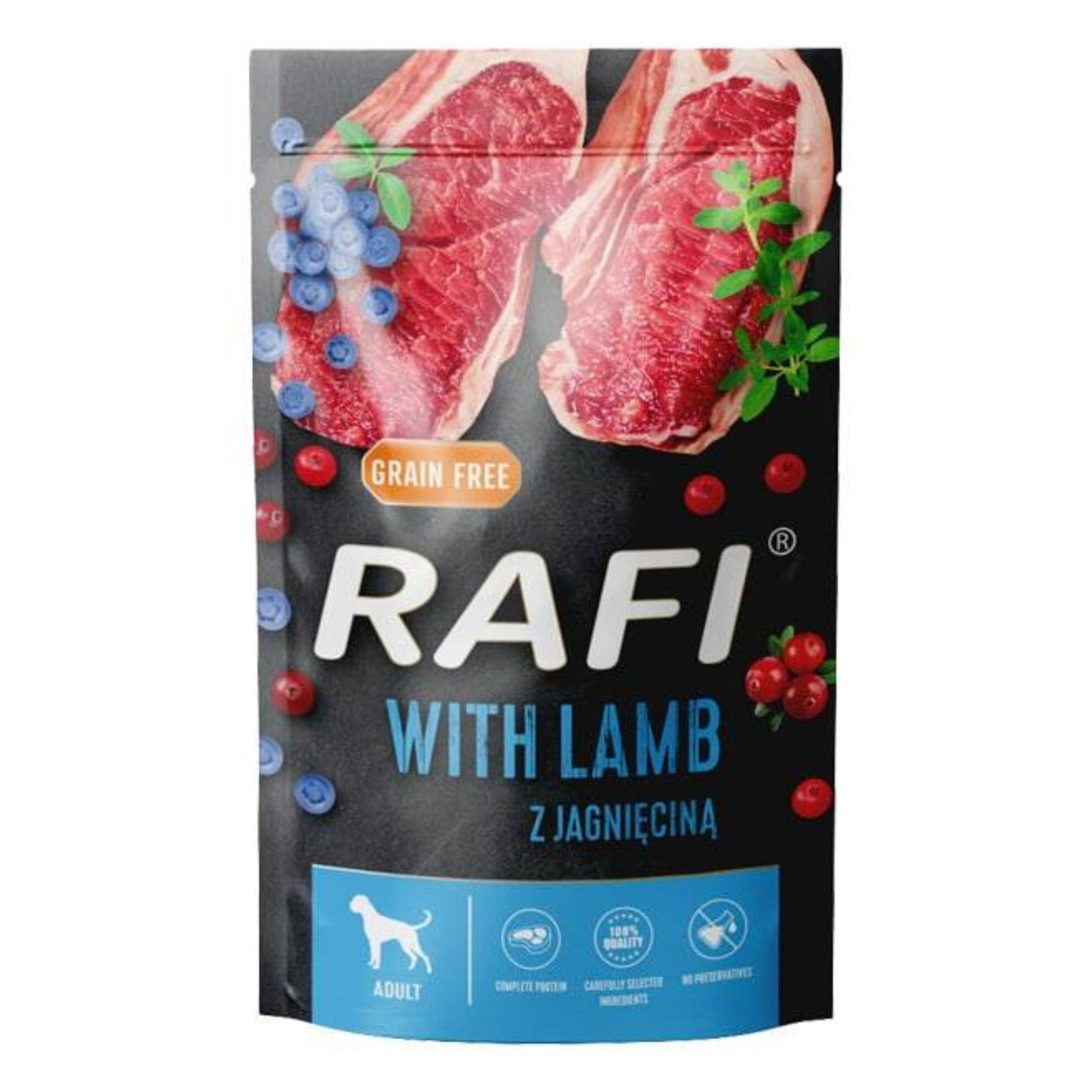 RAFI Grain Free saszetka JAGNIĘCINA 500g