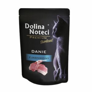 Dolina Noteci Premium saszetka dla kota DANIE Z JAGNIĘCINY STERILISED 85g