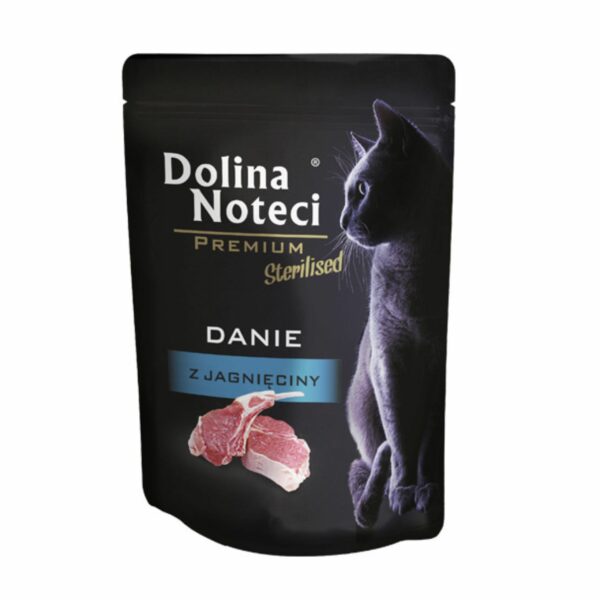 Dolina Noteci Premium saszetka dla kota DANIE Z JAGNIĘCINY STERILISED 85g