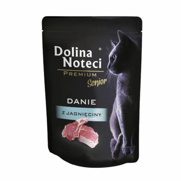 Dolina Noteci Premium saszetka dla kota DANIE Z JAGNIĘCINY SENIOR 85g