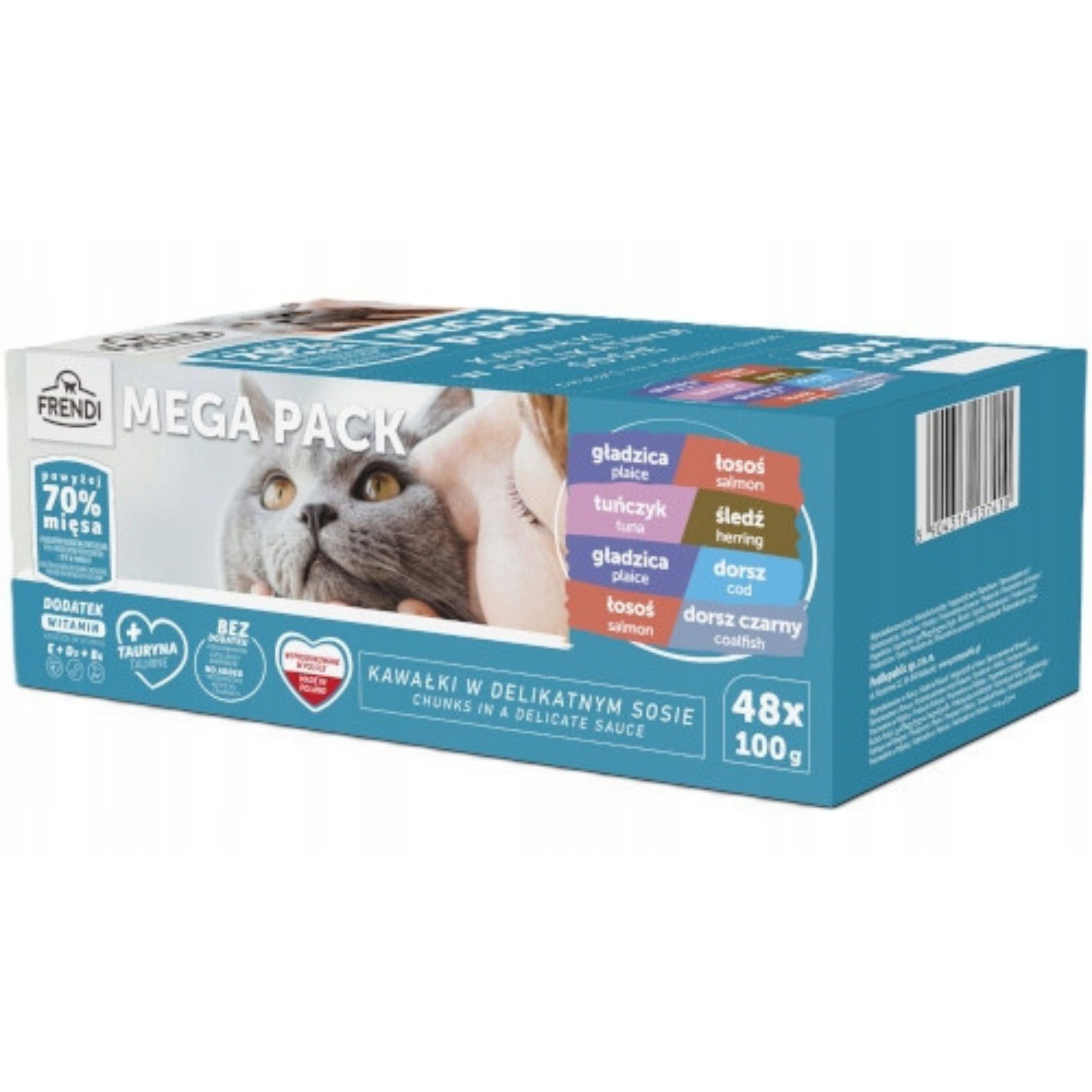 FRENDI Rybne Smaki kawałki w sosie 48x100g