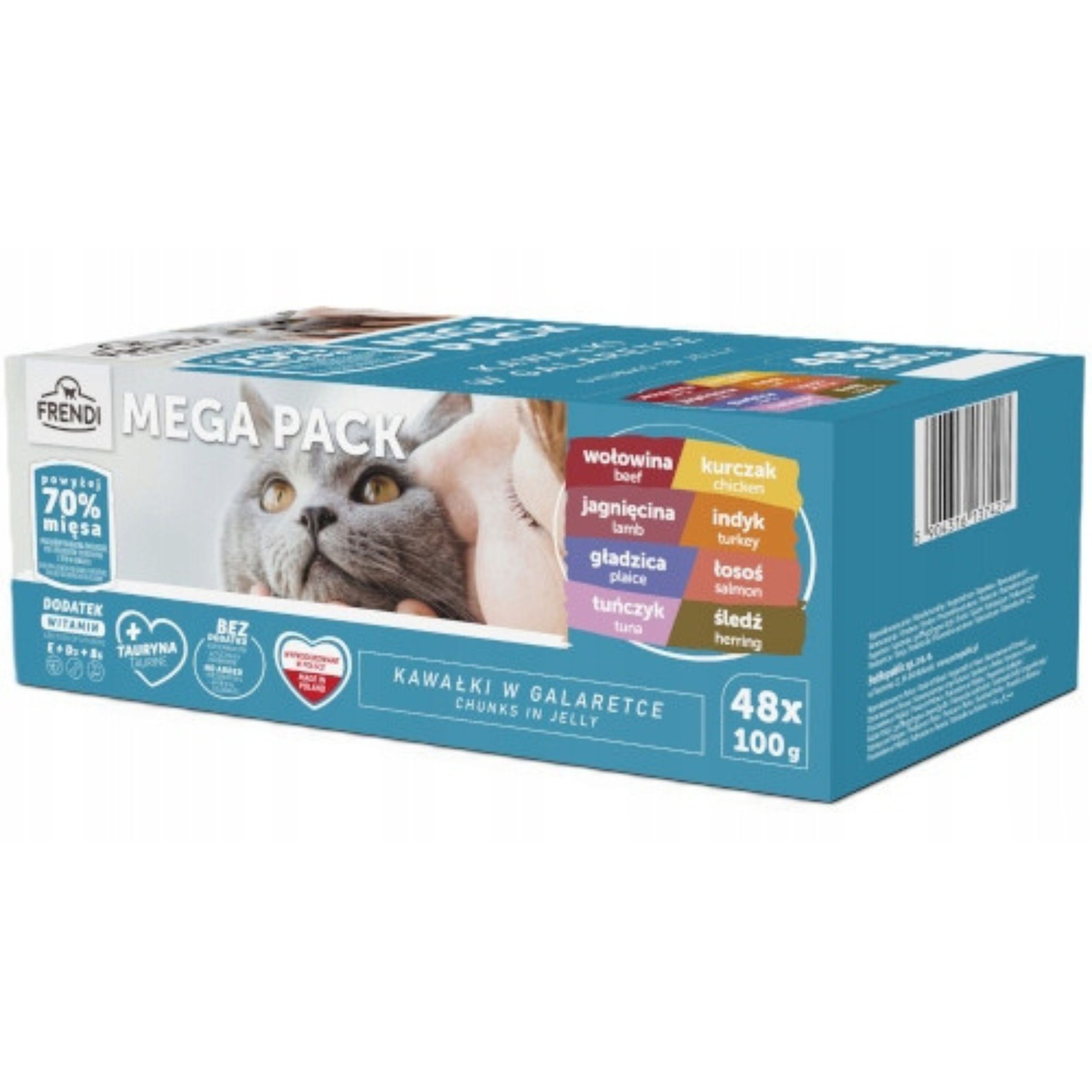 FRENDI Mięsno-Rybne kawałki w gal 48x100g