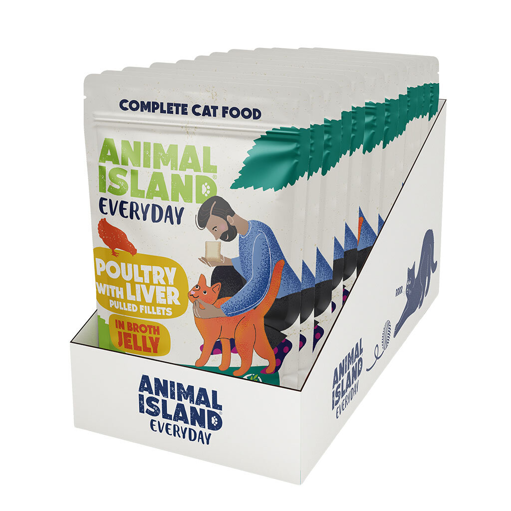 ANIMAL ISLAND Everyday Drób w galarecie 12x85g