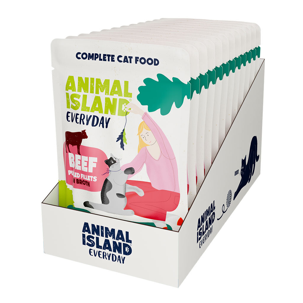 ANIMAL ISLAND Everyday Wołowina filet w rosole 12x85g