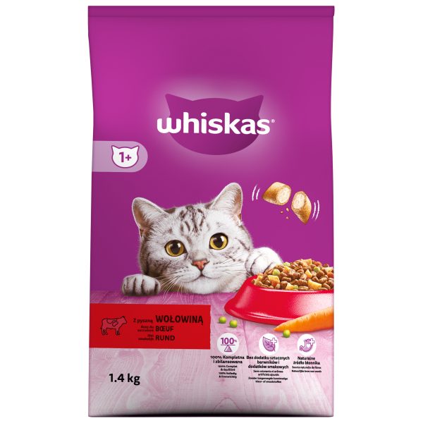 WHISKAS sucha karma z Wołowiną - obrazek 4