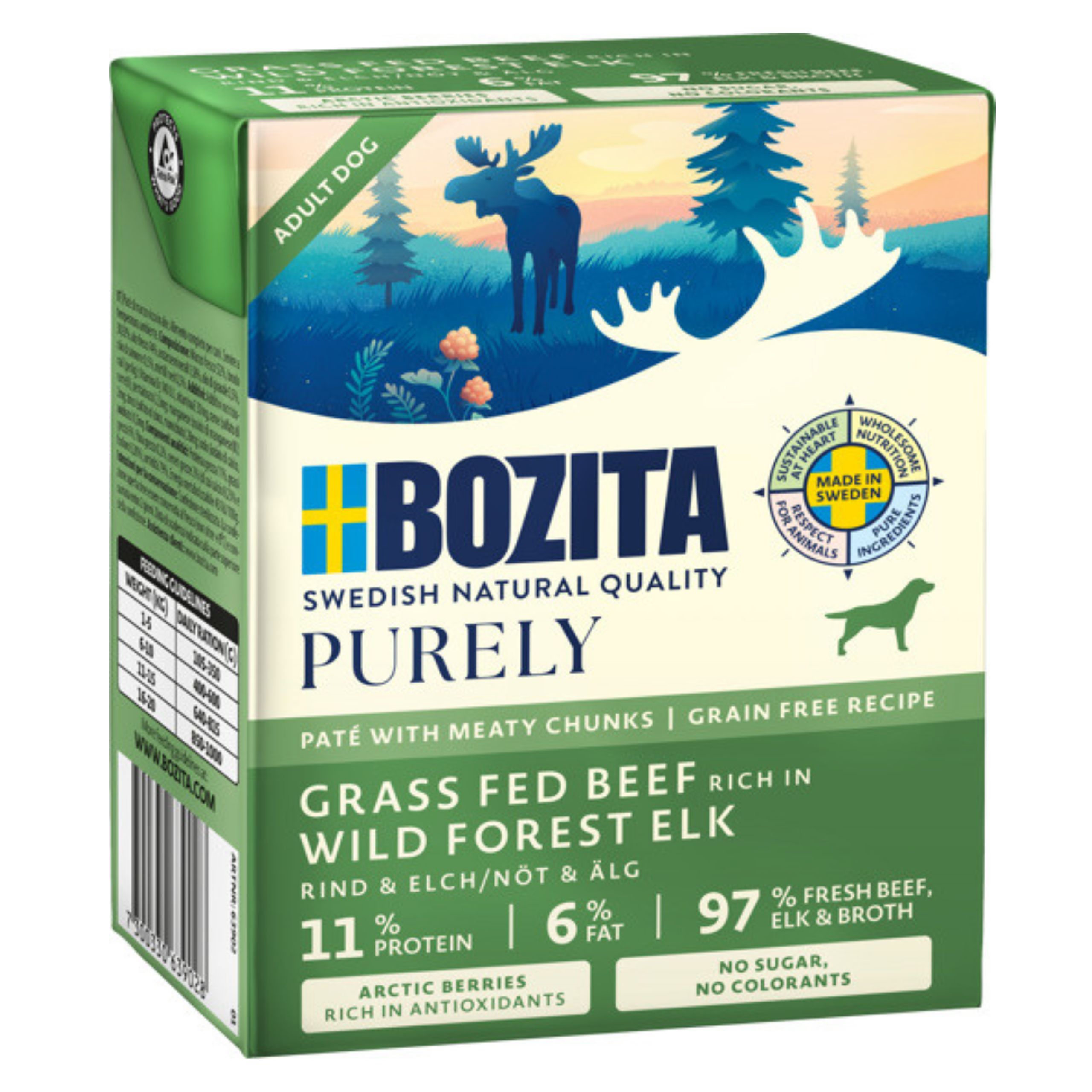 BOZITA Purely ADULT Wołowina i Łoś 370g