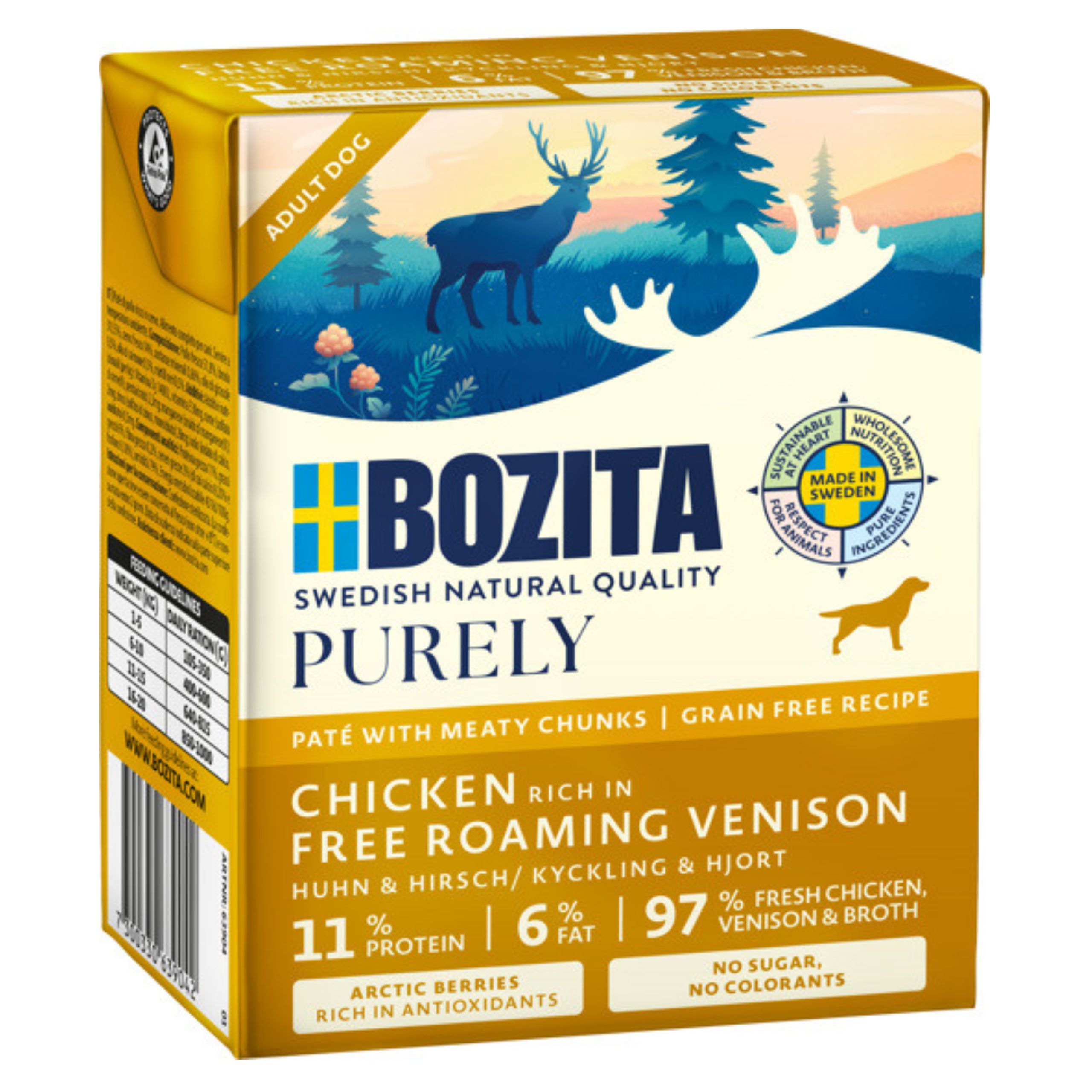 BOZITA Purely ADULT Kurczak i Dziczyzna 370g