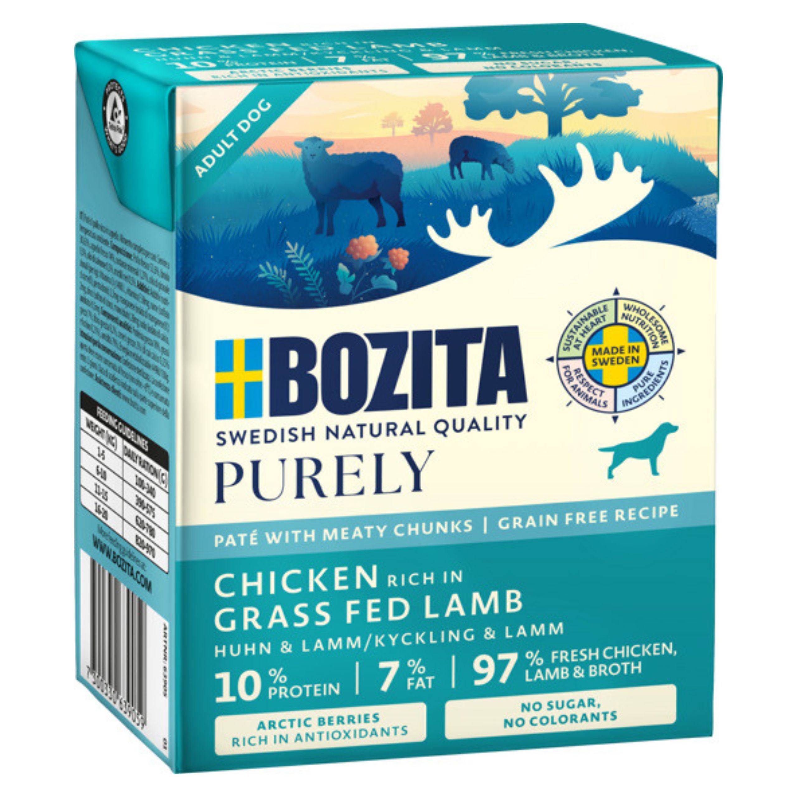 BOZITA Purely ADULT Kurczak i Jagnięcina 370g