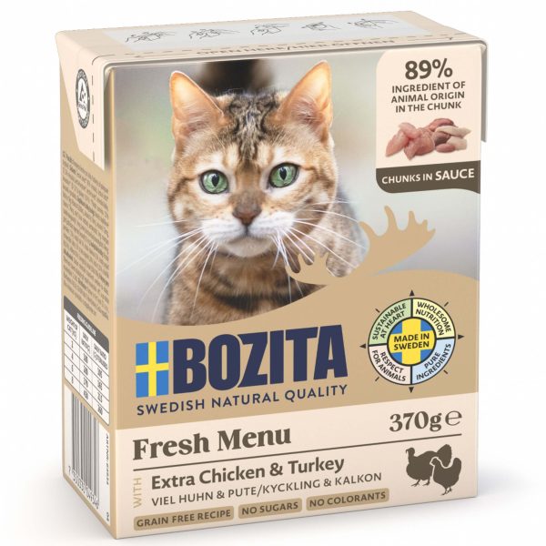 Bozita z Kurczakiem i Indykiem w sosie 370g