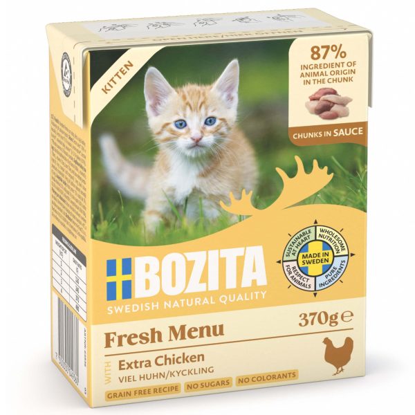 BOZITA mięsna karma KITTEN KURCZAK w sosie 370g
