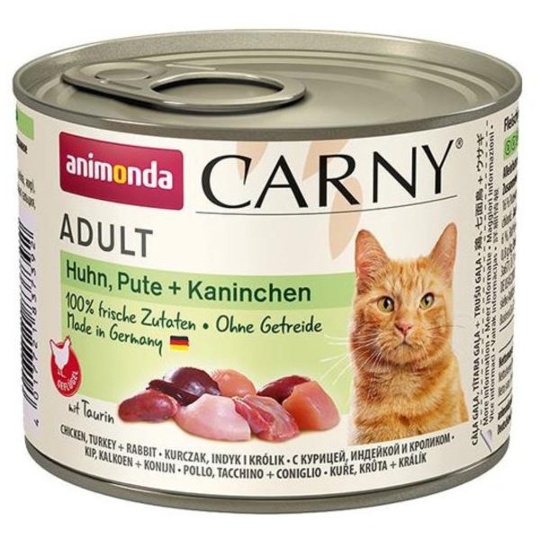 ANIMONDA Carny ADULT z kurczak indykiem i królikiem
