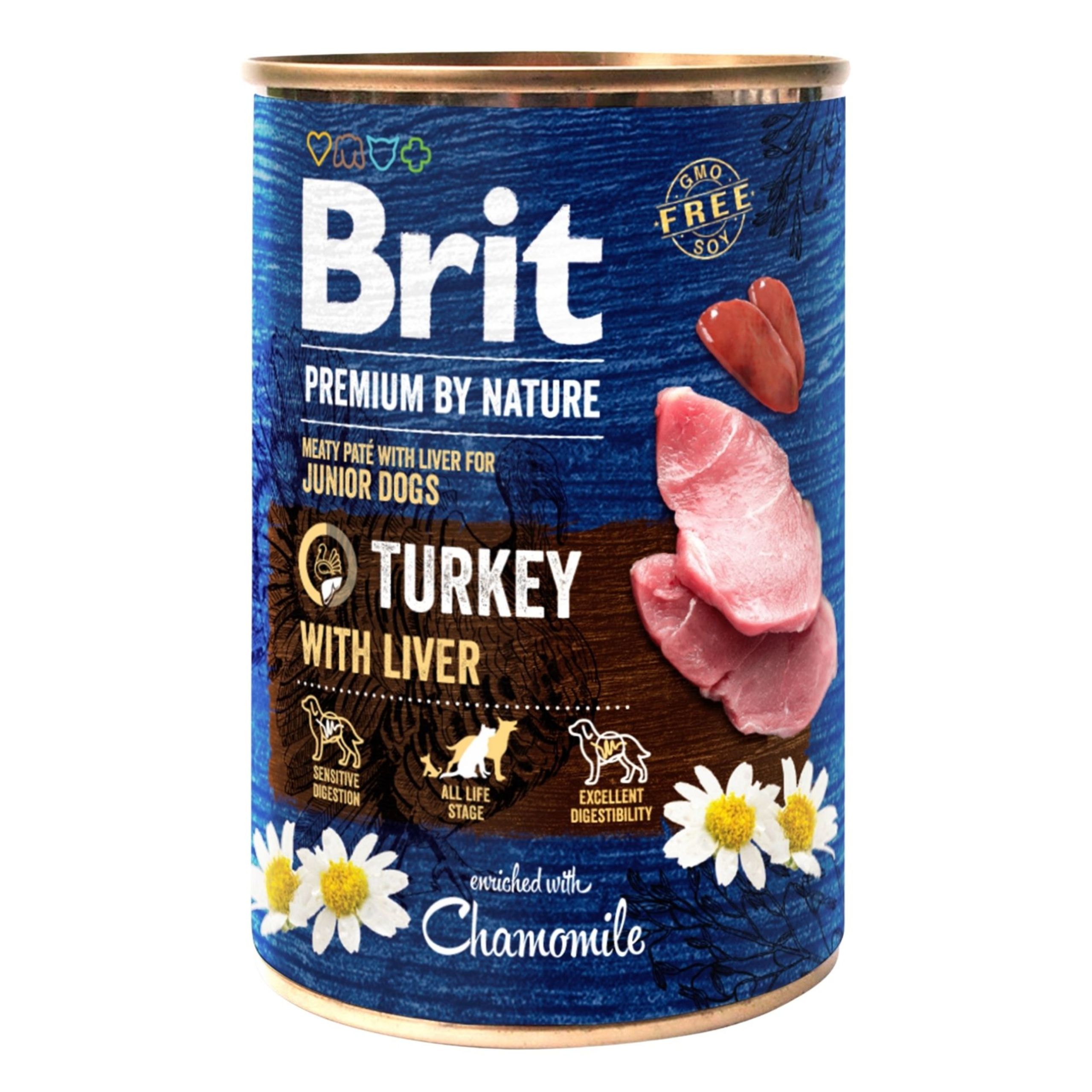BRIT PREMIUM BY NATURE Turkey&Liver 400g