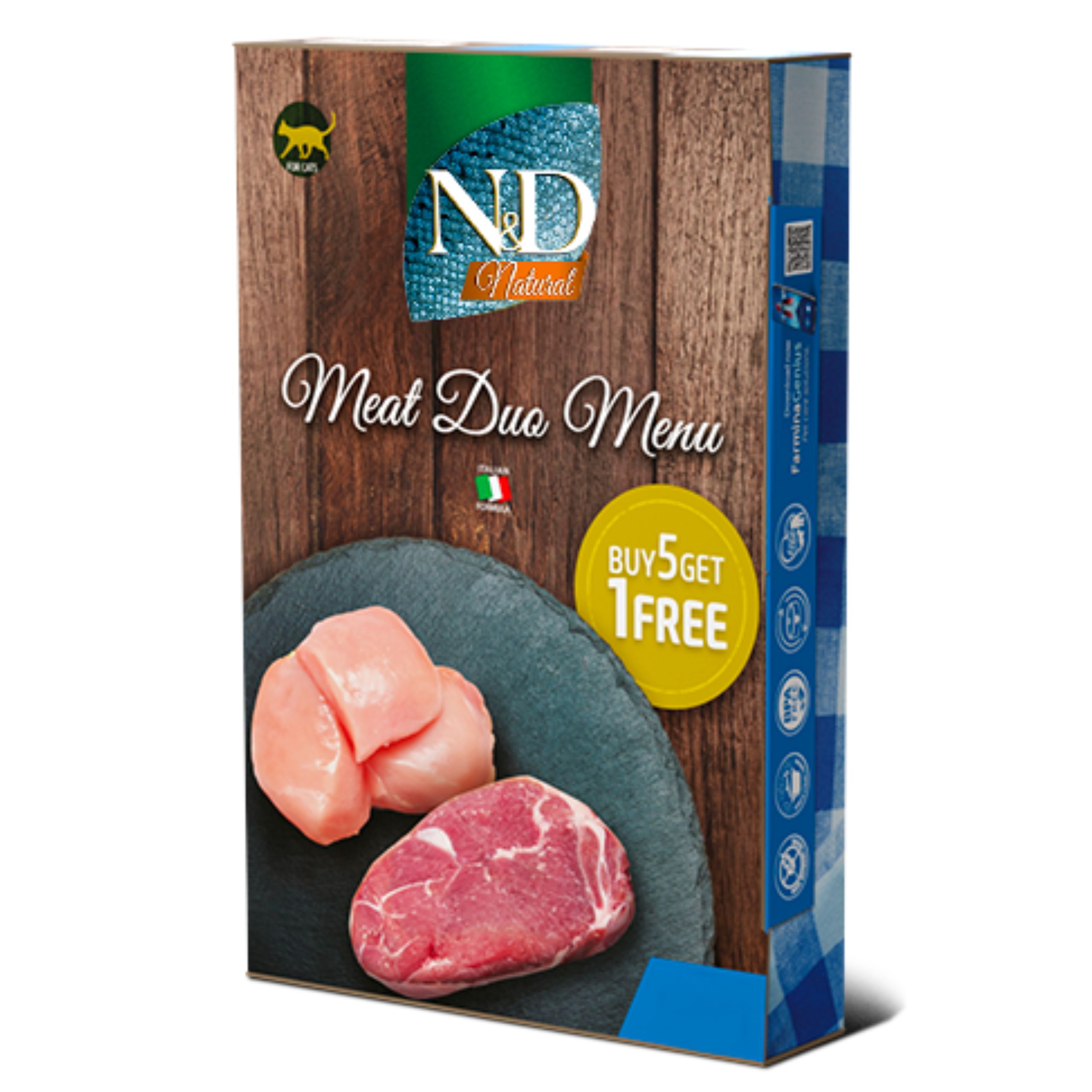 FARMINA N&D Natural Meat Duo Menu 6x70g