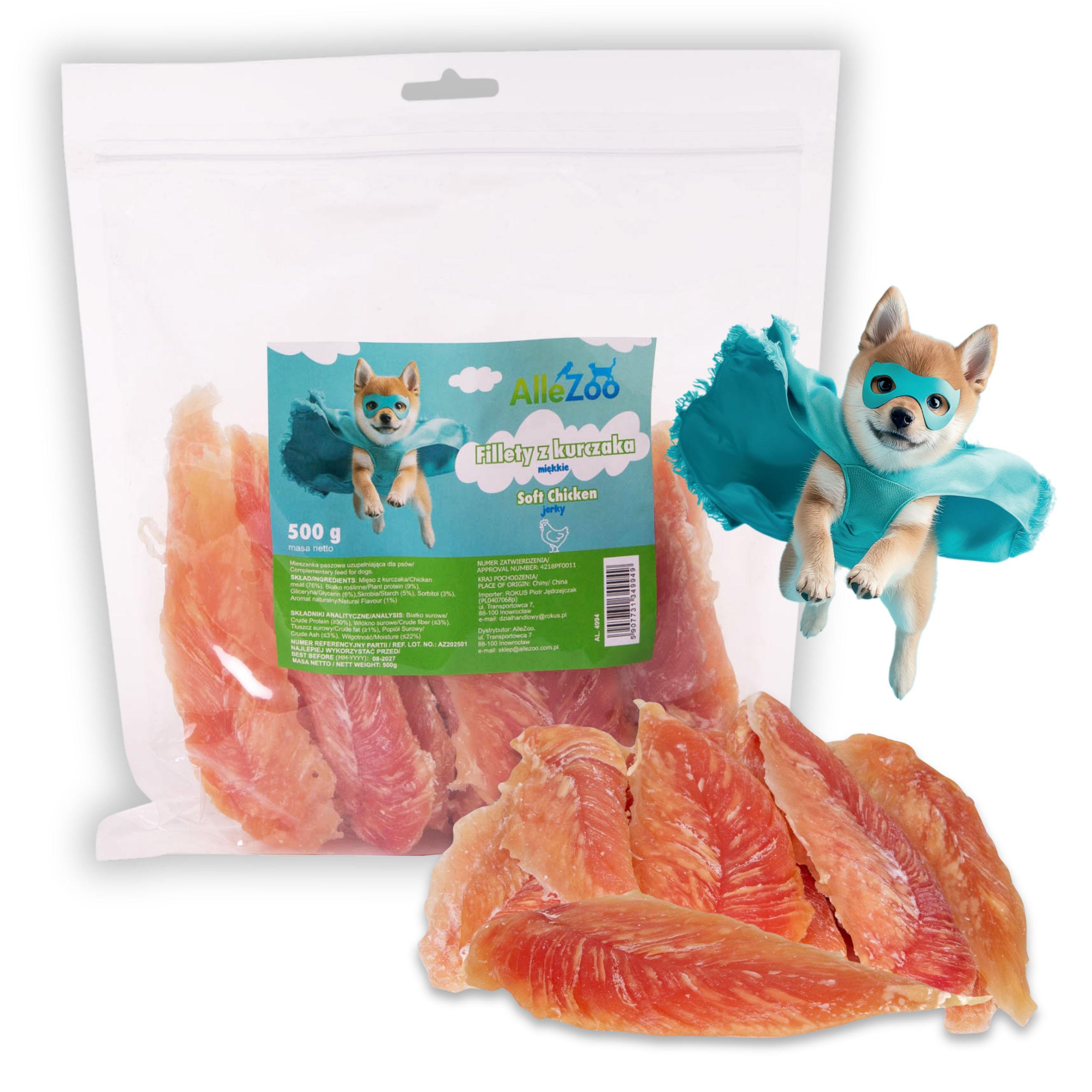 ALLEZOO Filet z Kurczaka miękki 500g
