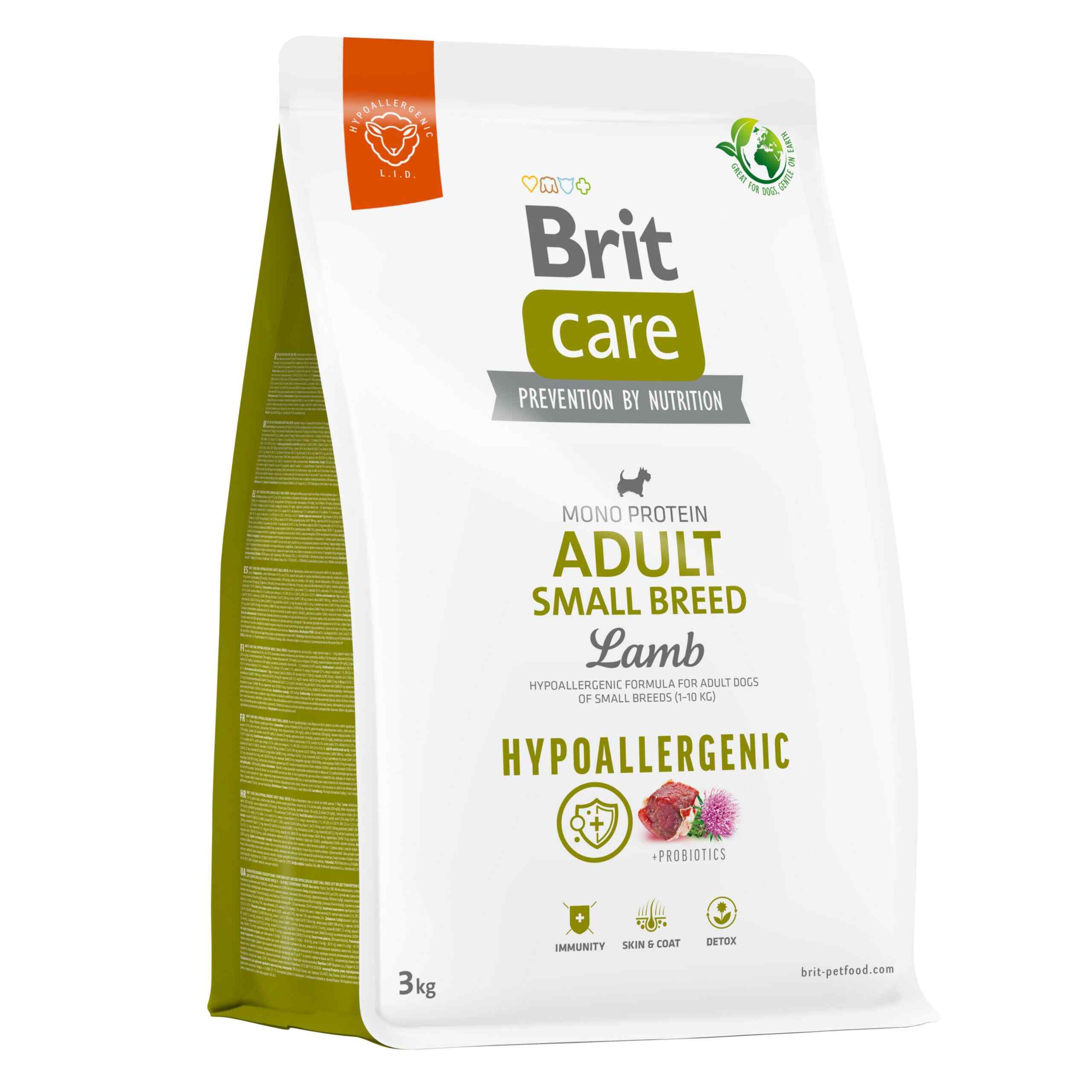 Brit CARE Hypoallergenic Adult Small Lamb 3kg