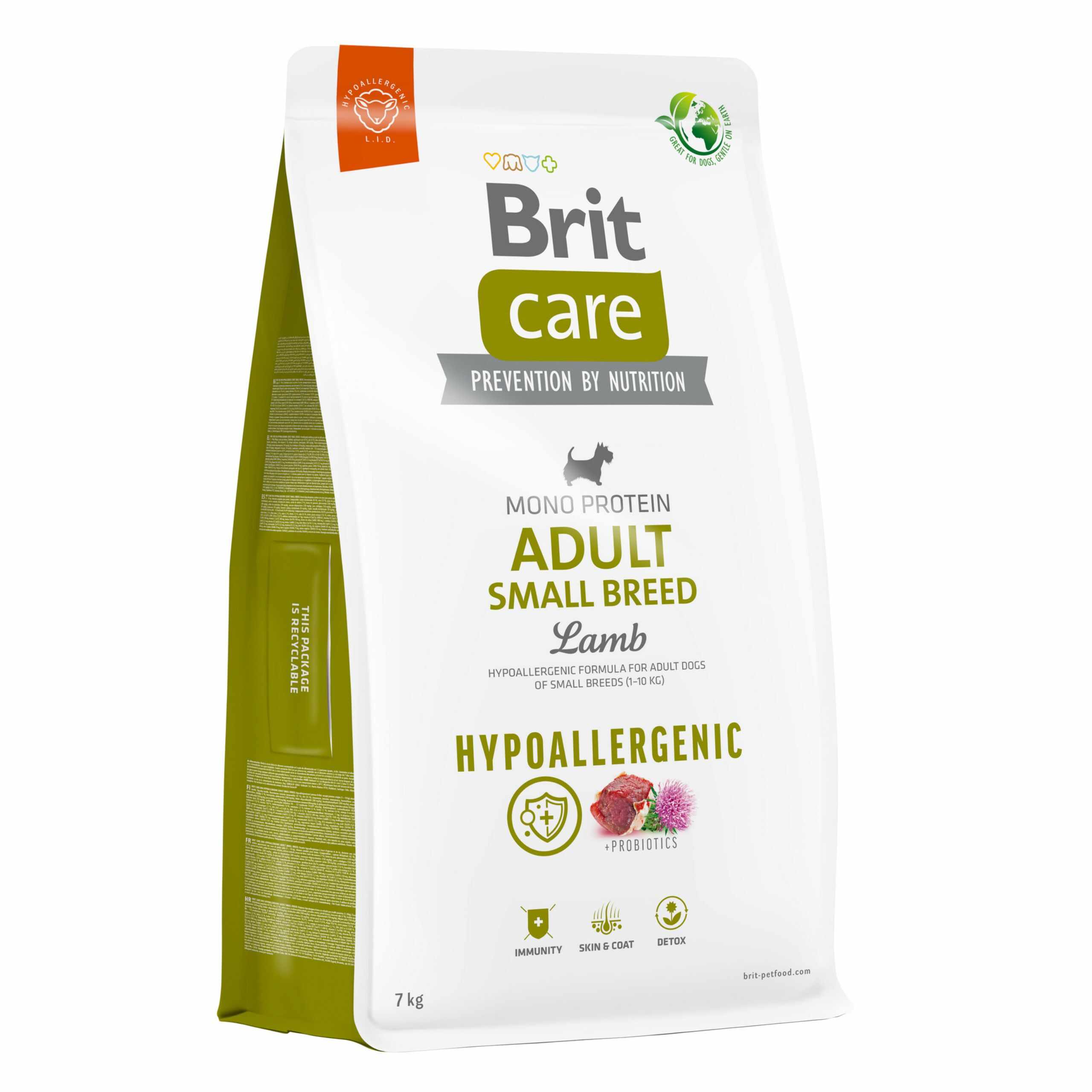 Brit CARE Hypoallergenic Adult Small Lamb 7kg