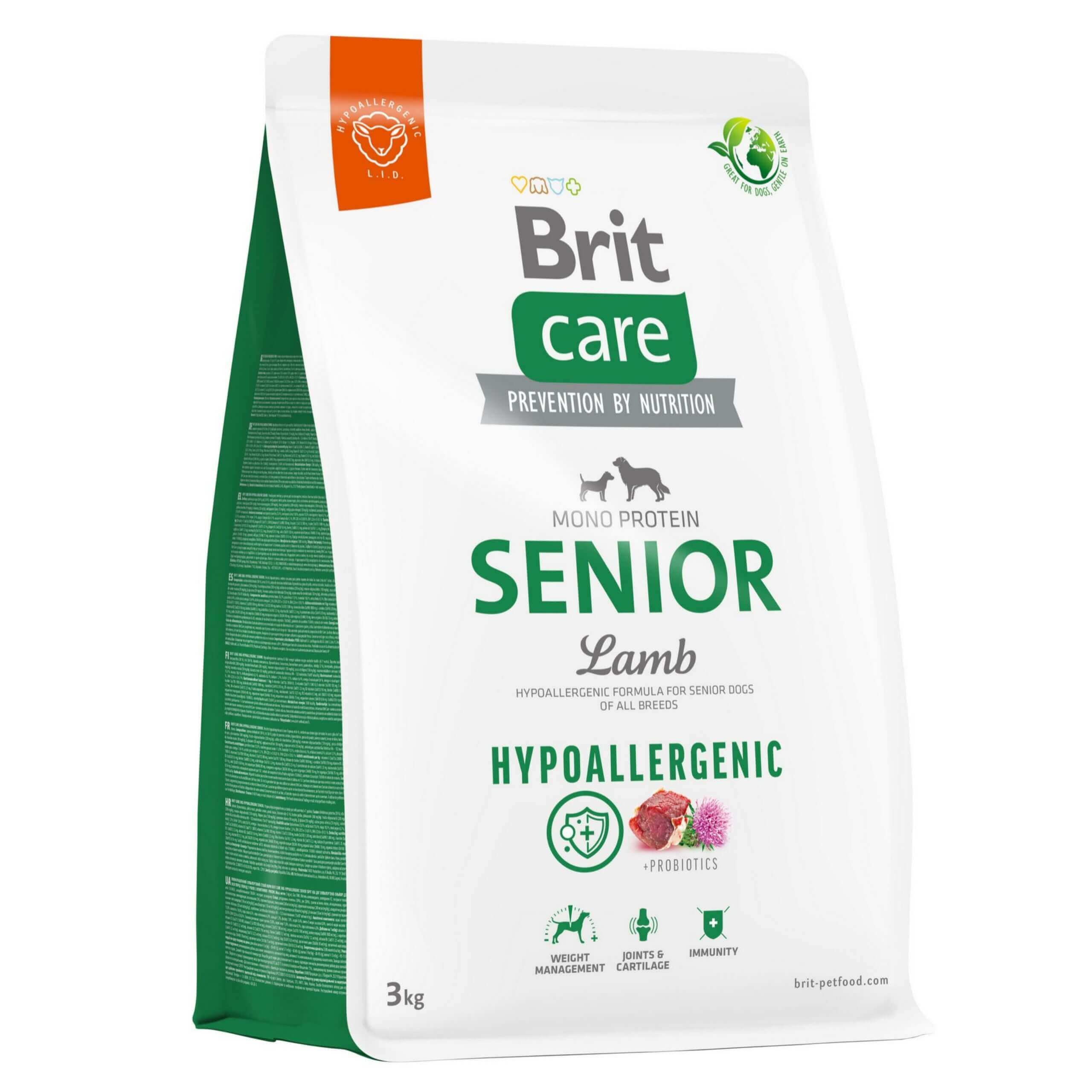 Brit CARE Hypoallergenic Senior Lamb 3kg
