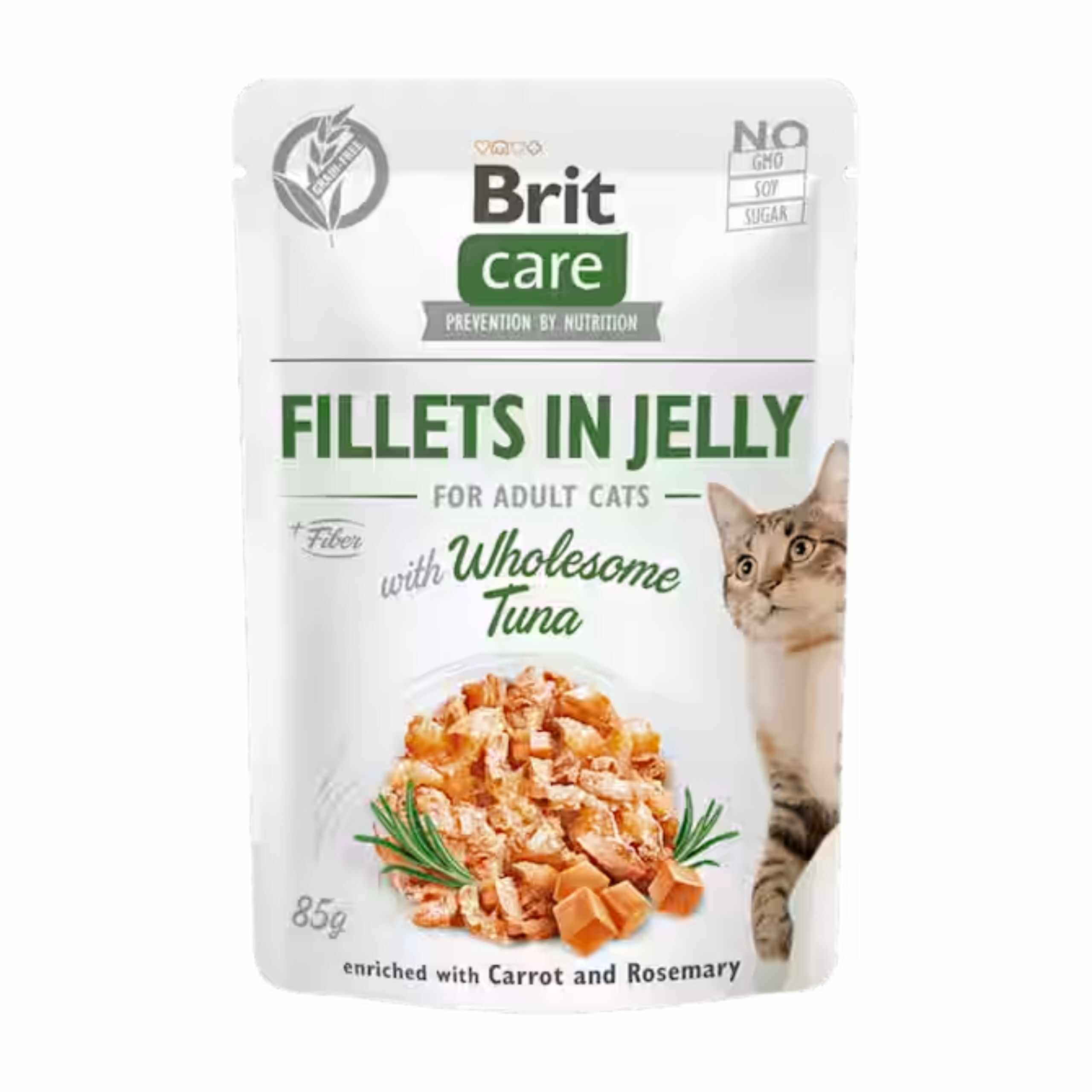 BRIT Care saszetka FILLETS IN JELLY Wholesome Tuna 85g