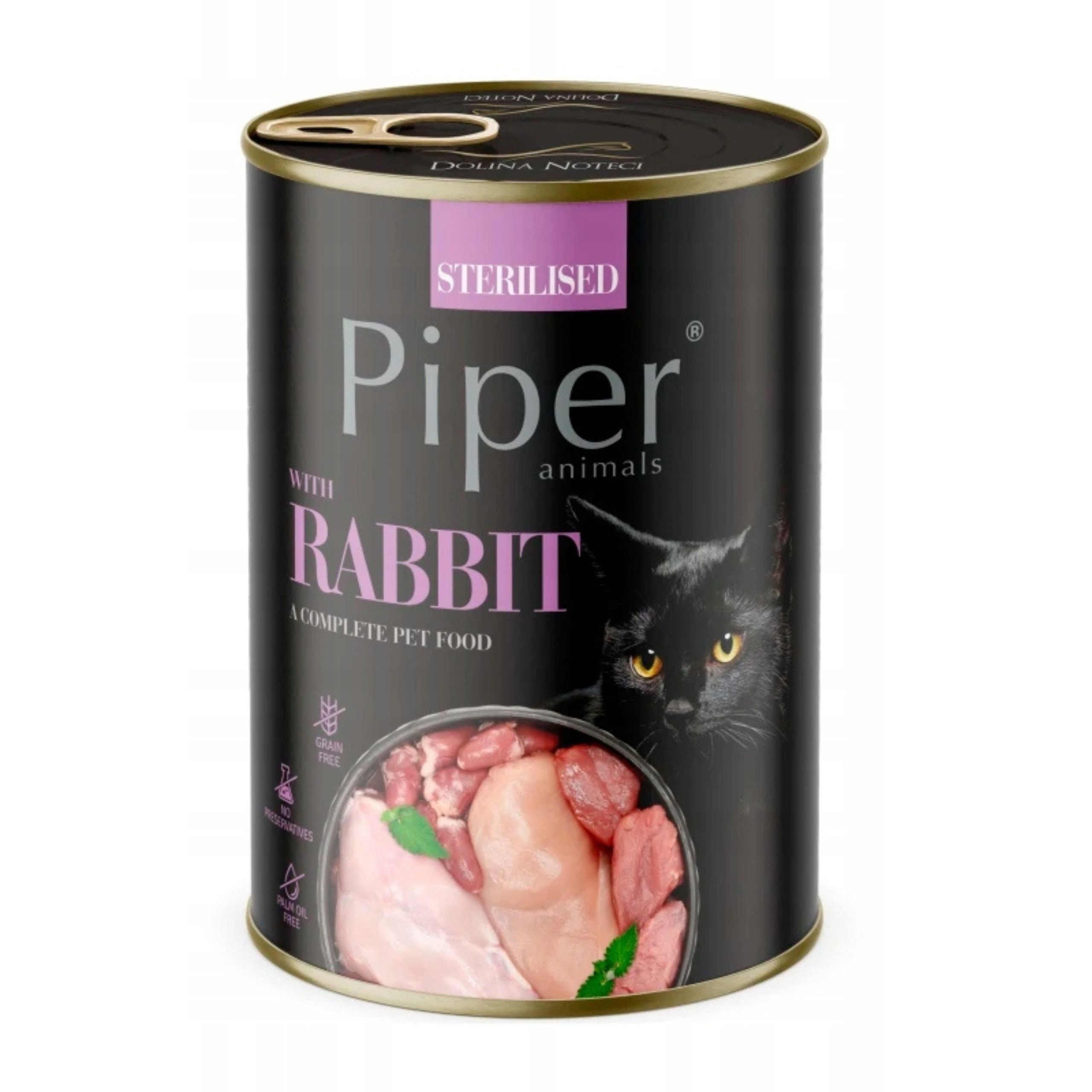 PIPER KOT puszka Sterilised z królikiem 400g