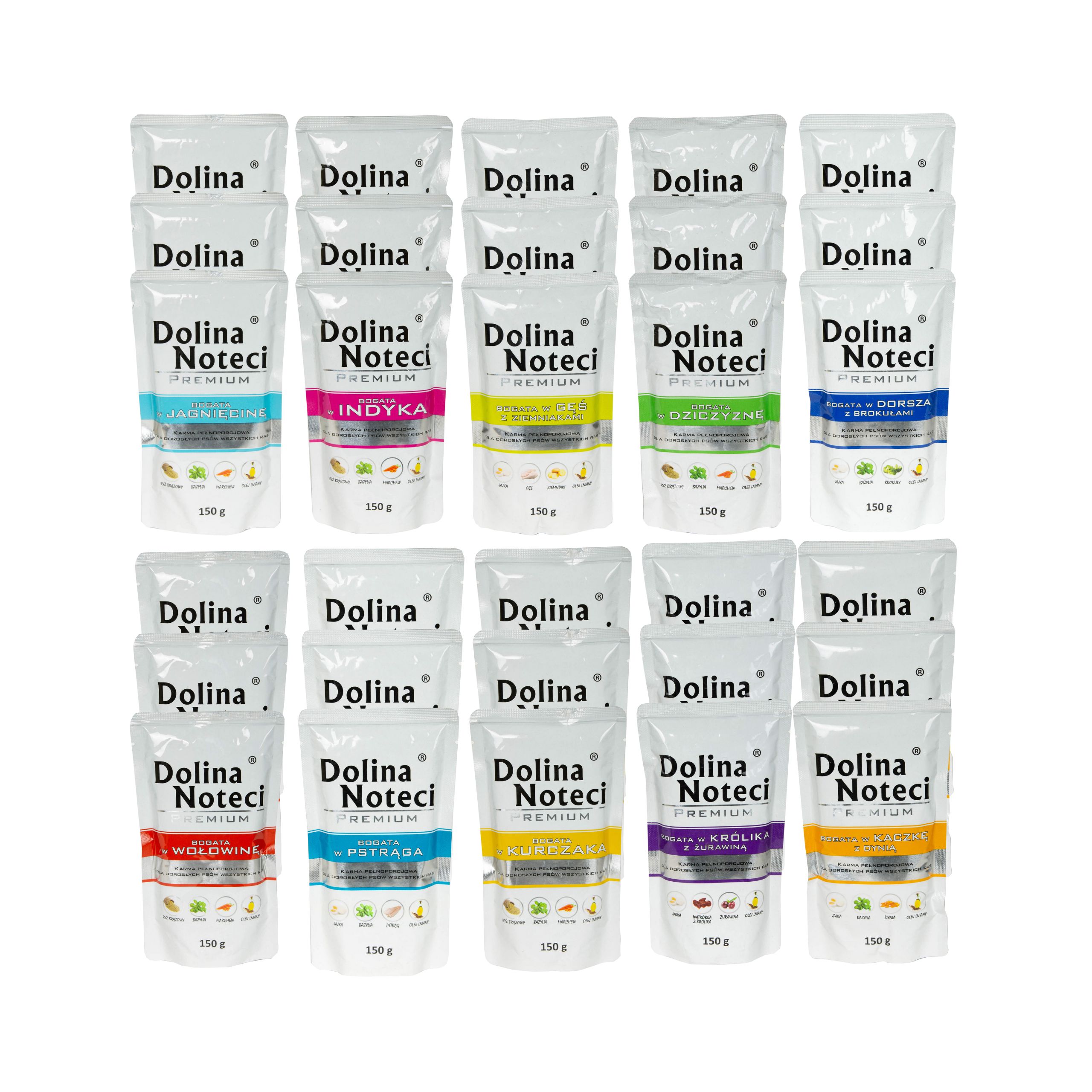 Dolina Noteci Premium Adult Pakiet MIX smaków 100x150g