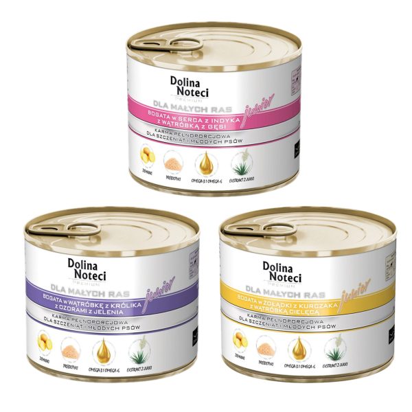 Dolina Noteci Premium MAŁE RASY JUNIOR pakiet MIX smaków 36x185g