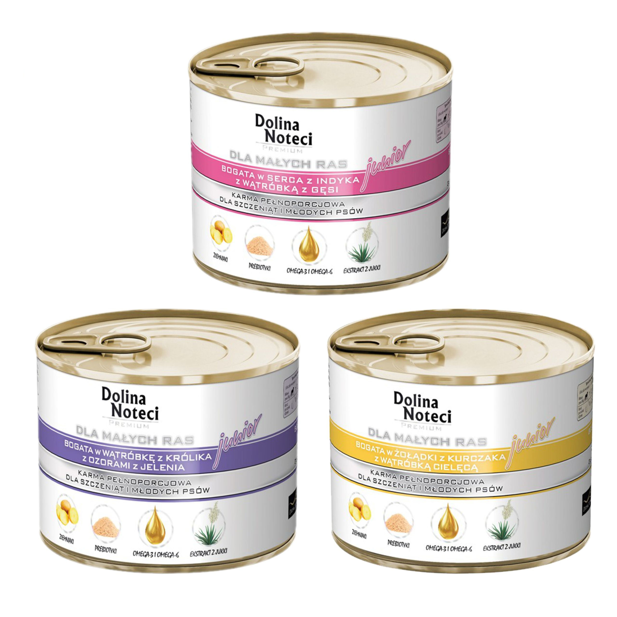 Dolina Noteci Premium MAŁE RASY JUNIOR pakiet MIX smaków 36x185g