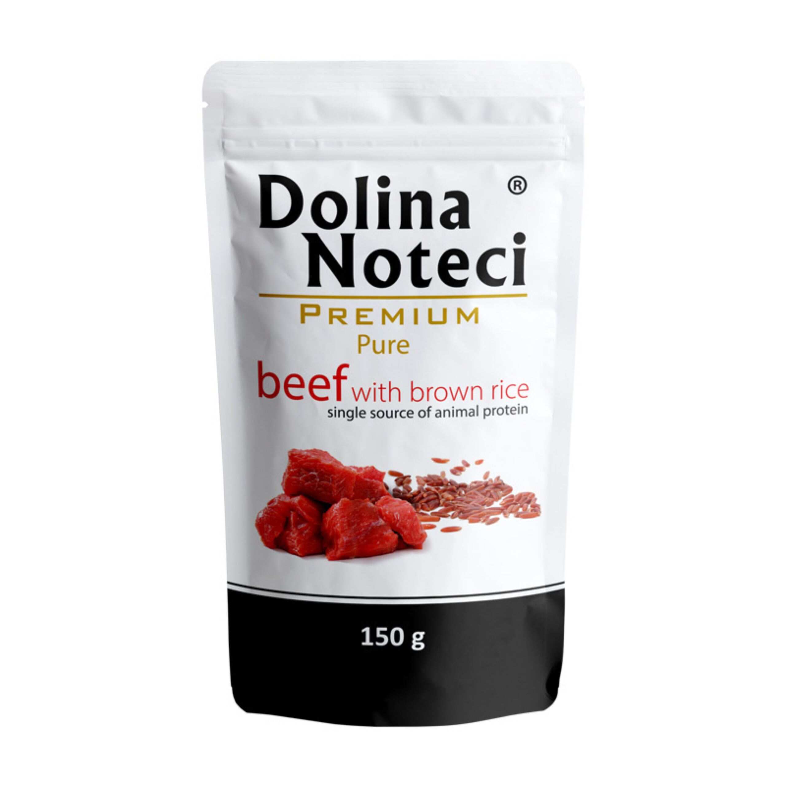 Dolina Noteci Premium ADULT PURE saszetka z WOŁOWINĄ I RYŻEM 150g