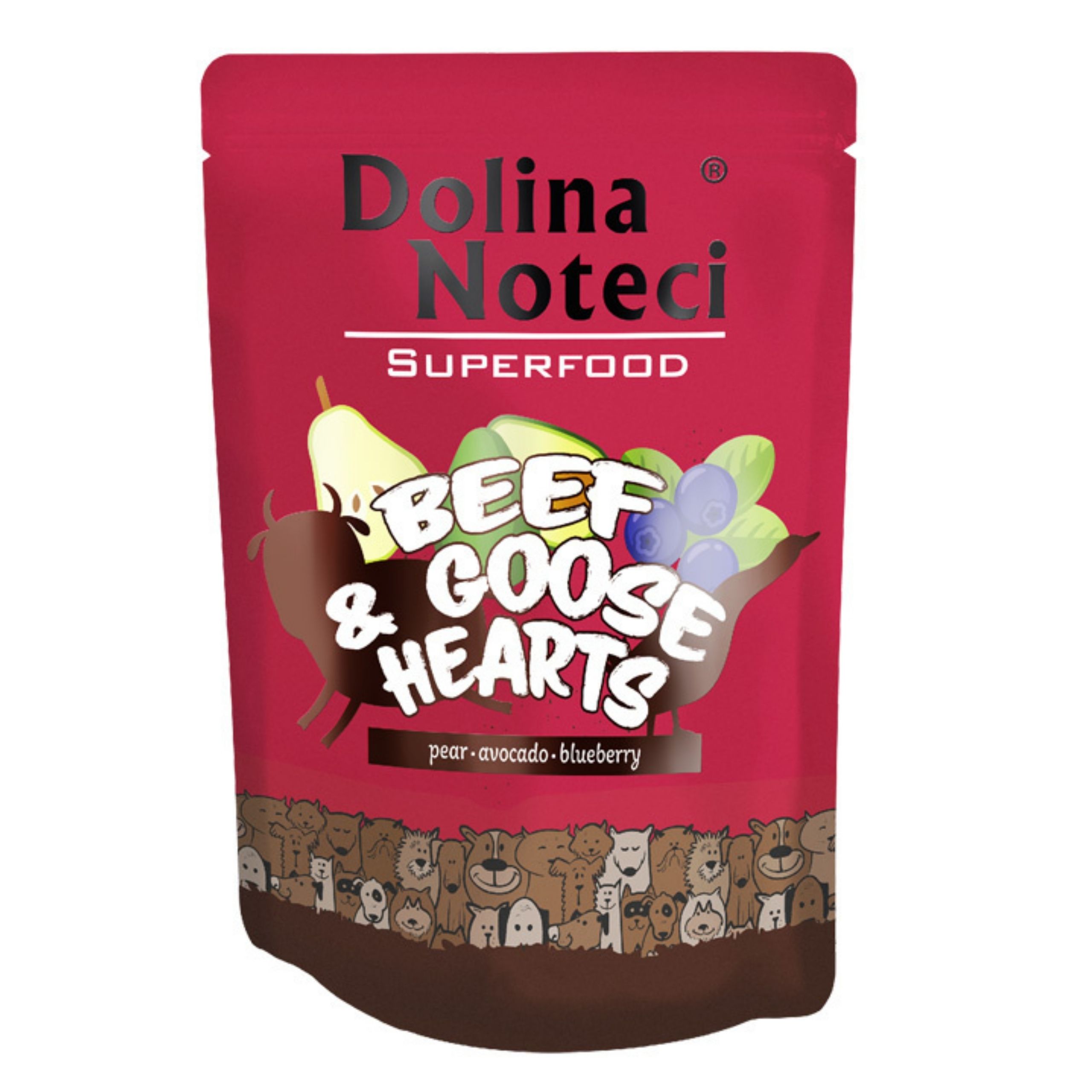 Dolina Noteci Superfood ADULT z WOŁOWINĄ i SERCAMI GĘSI 300g