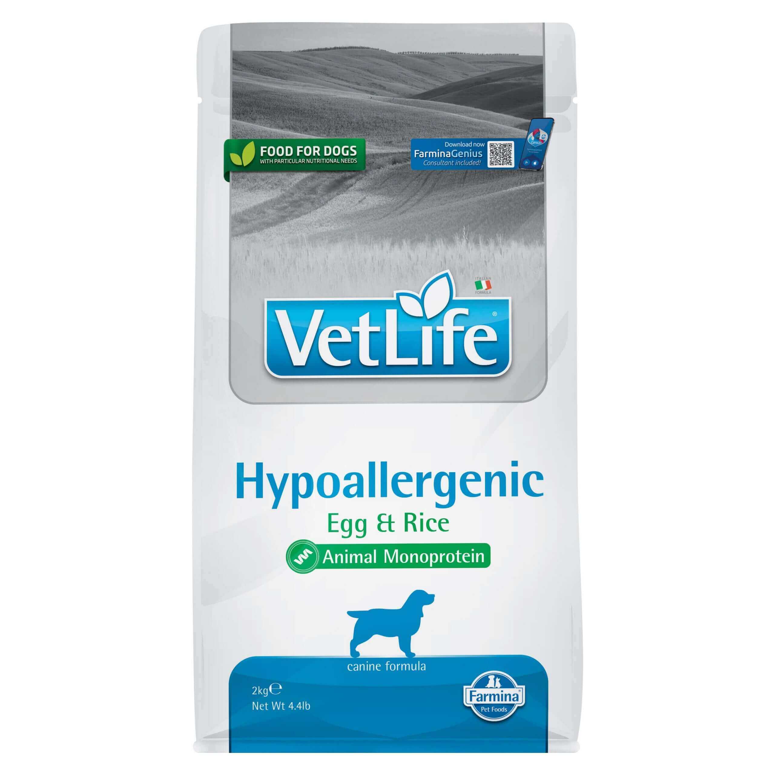 FARMINA VET LIFE Hypoallergenic Egg with Rice 2kg