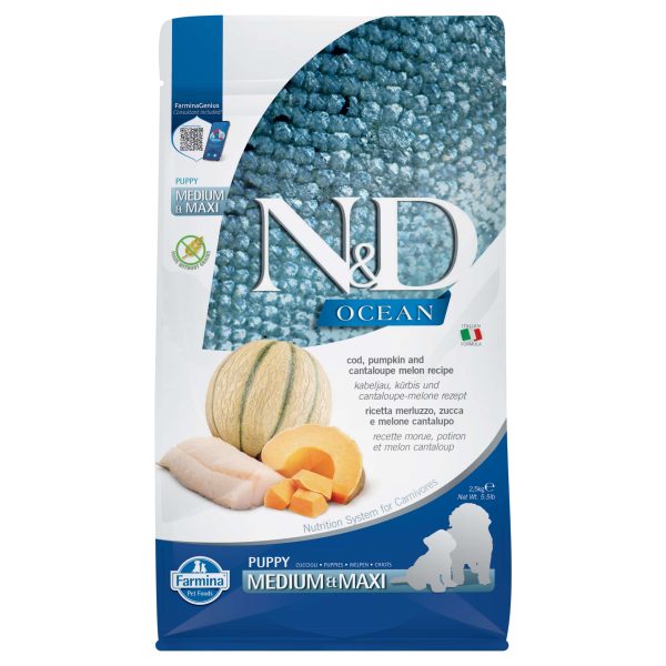 FARMINA N&D Ocean Puppy Medium Maxi Cod&Pumpkin&Melon