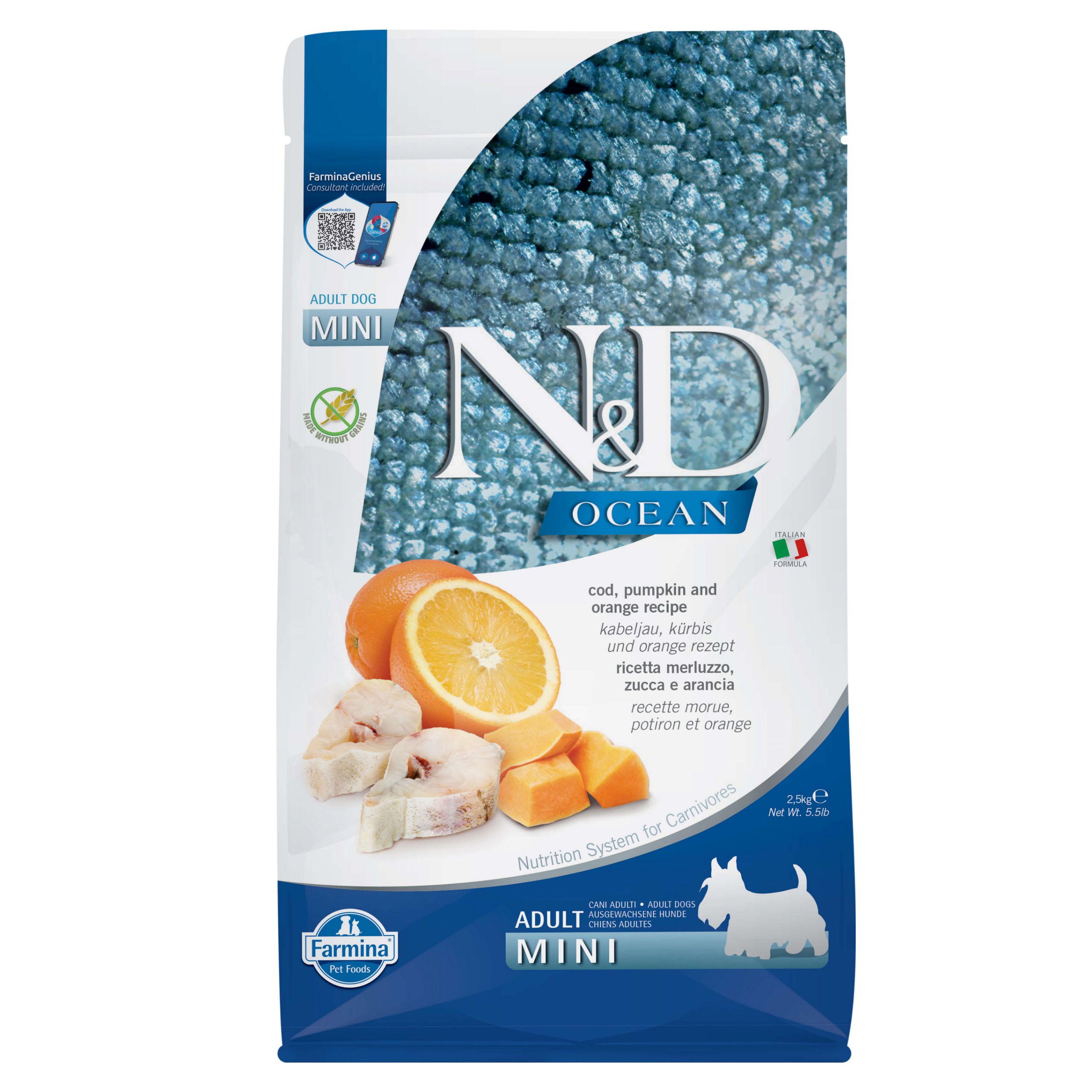 FARMINA N&D Ocean Adult Mini Cod&Pumpkin&Orange