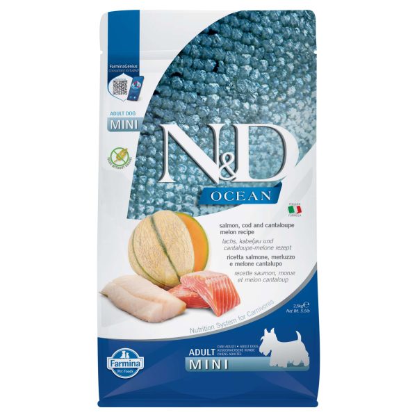 FARMINA N&D Ocean Adult Mini Salmon&Cod&Melon - obrazek 3
