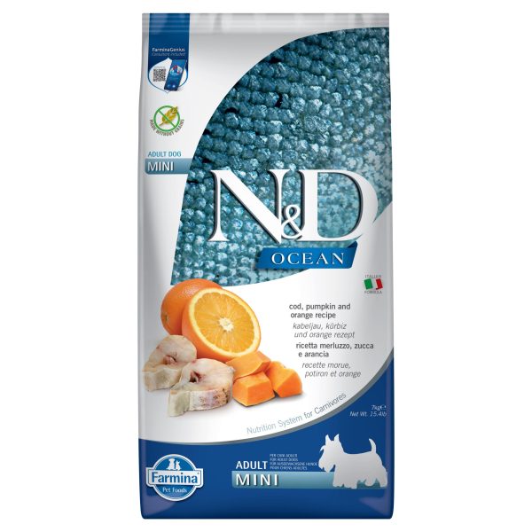 FARMINA N&D Ocean Adult Mini Cod&Pumpkin&Orange - obrazek 2