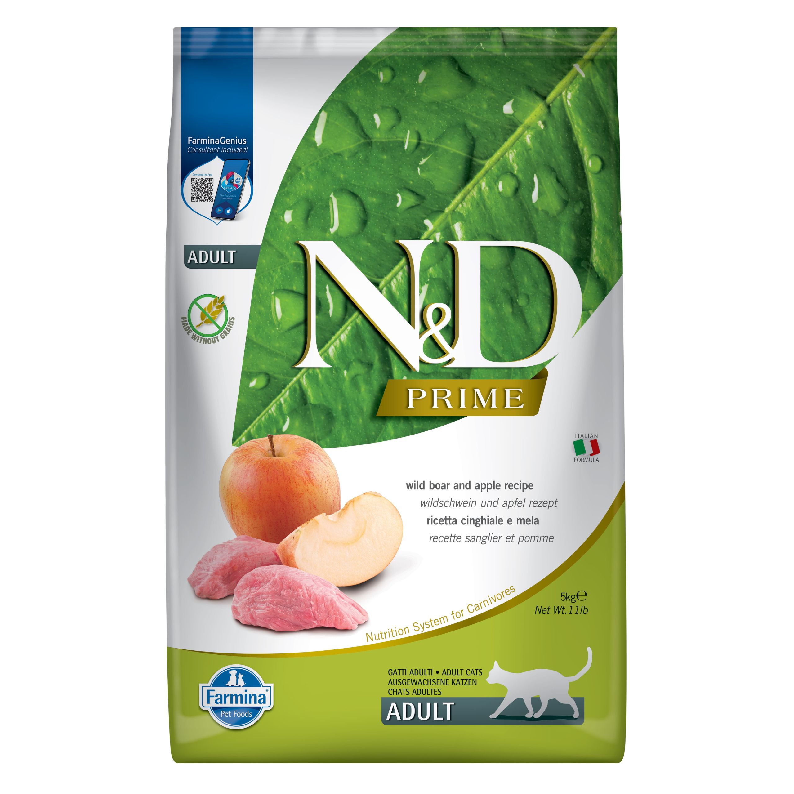 FARMINA N&D Prime Adult Wild Boar & Apple 1,5kg