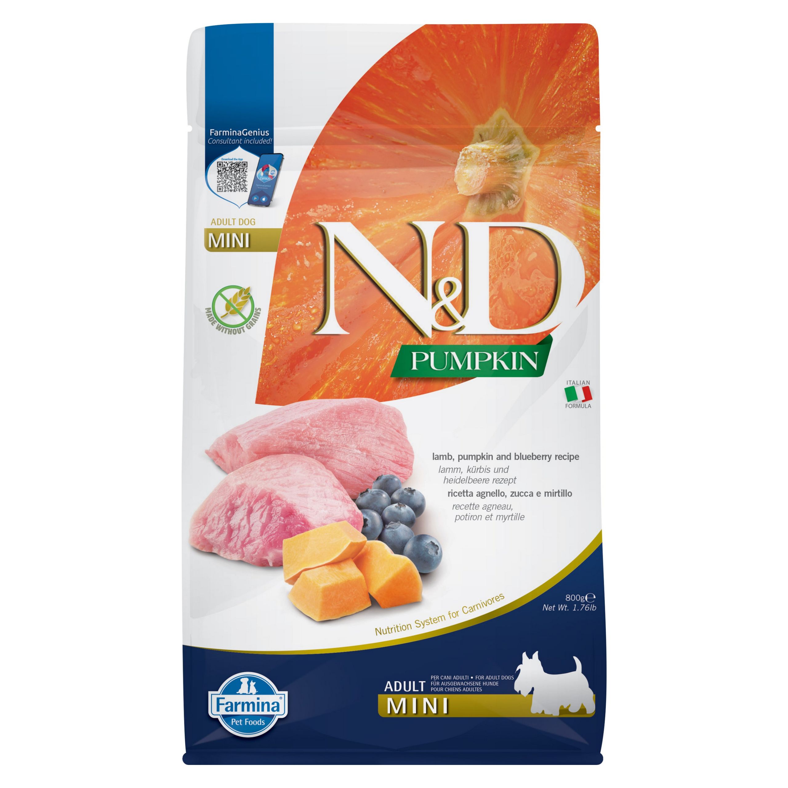 FARMINA N&D PUMPKIN Adult Lamb Mini