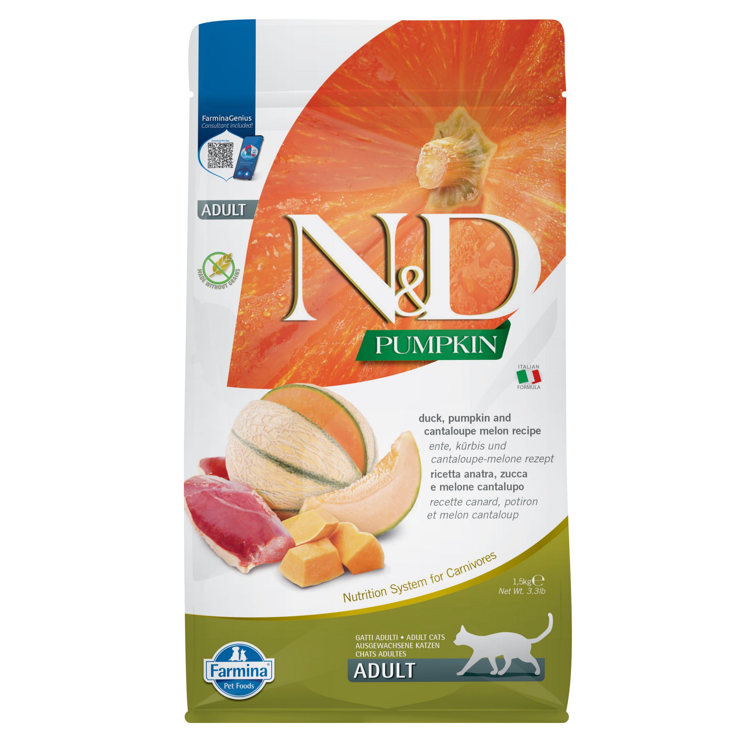 FARMINA N&D Pumpkin Duck&Cantaloupe Melon 1,5kg
