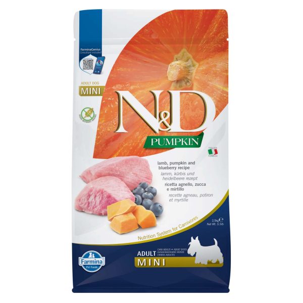 FARMINA N&D PUMPKIN Adult Lamb Mini - obrazek 2