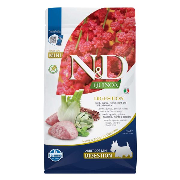 FARMINA N&D Quinoa Digestion Adult Mini Lamb 2,5kg