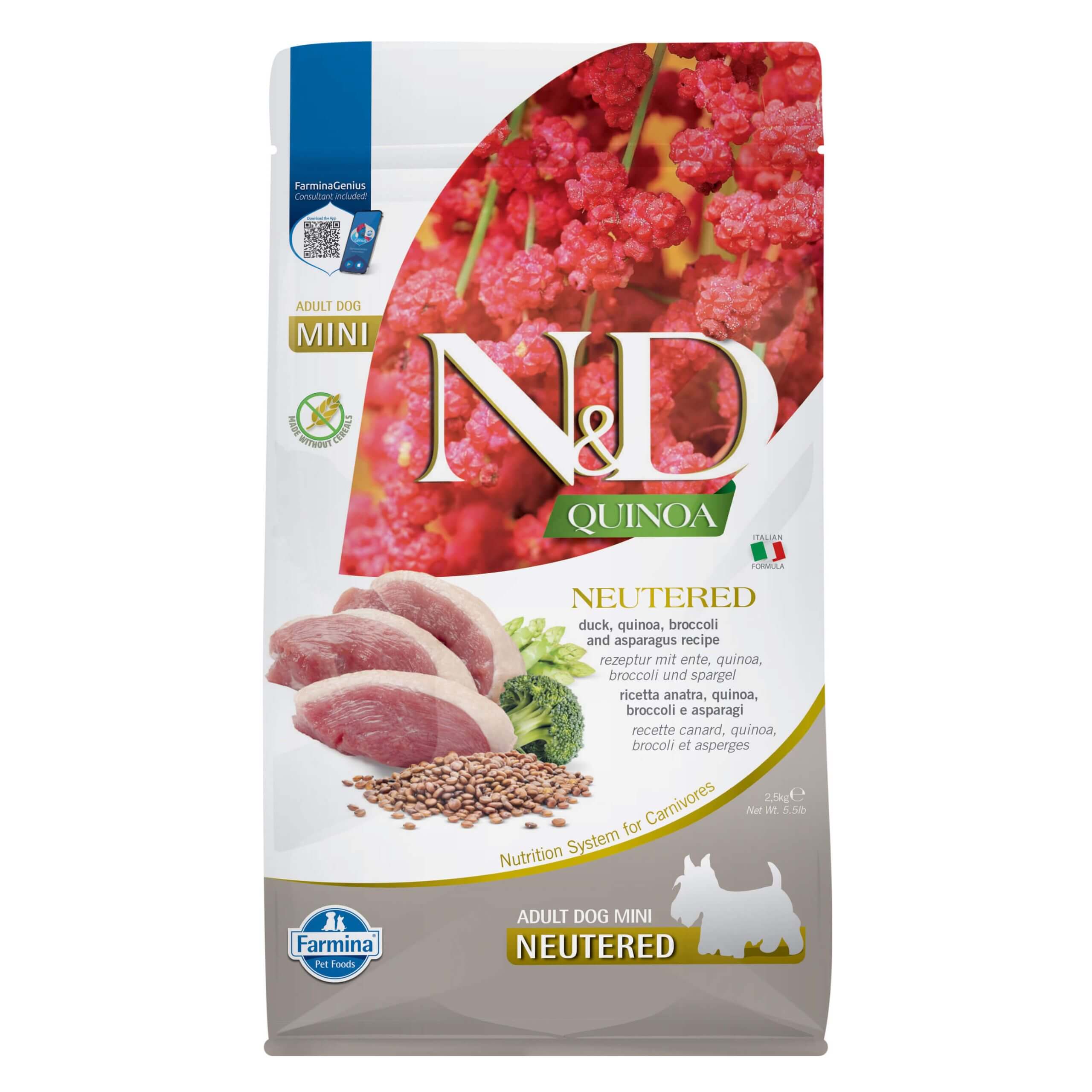 FARMINA N&D Quinoa Neutered Adult Mini 2,5kg