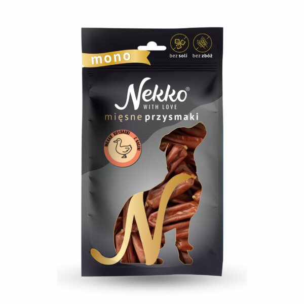 NEKKO Mono Kiełbaski z kaczki miękkie 80g