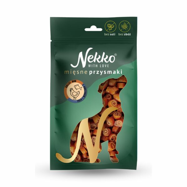 NEKKO Rollsy MINI kurczak/ryba 1cm 80g