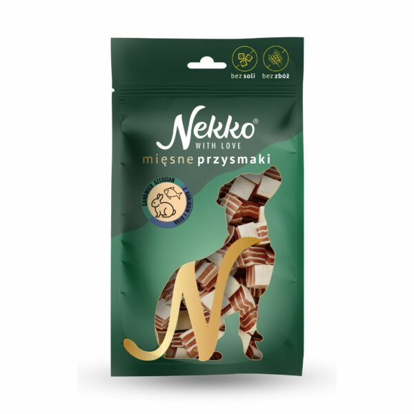 NEKKO Sandwich Sześcian królik/ryba 80g