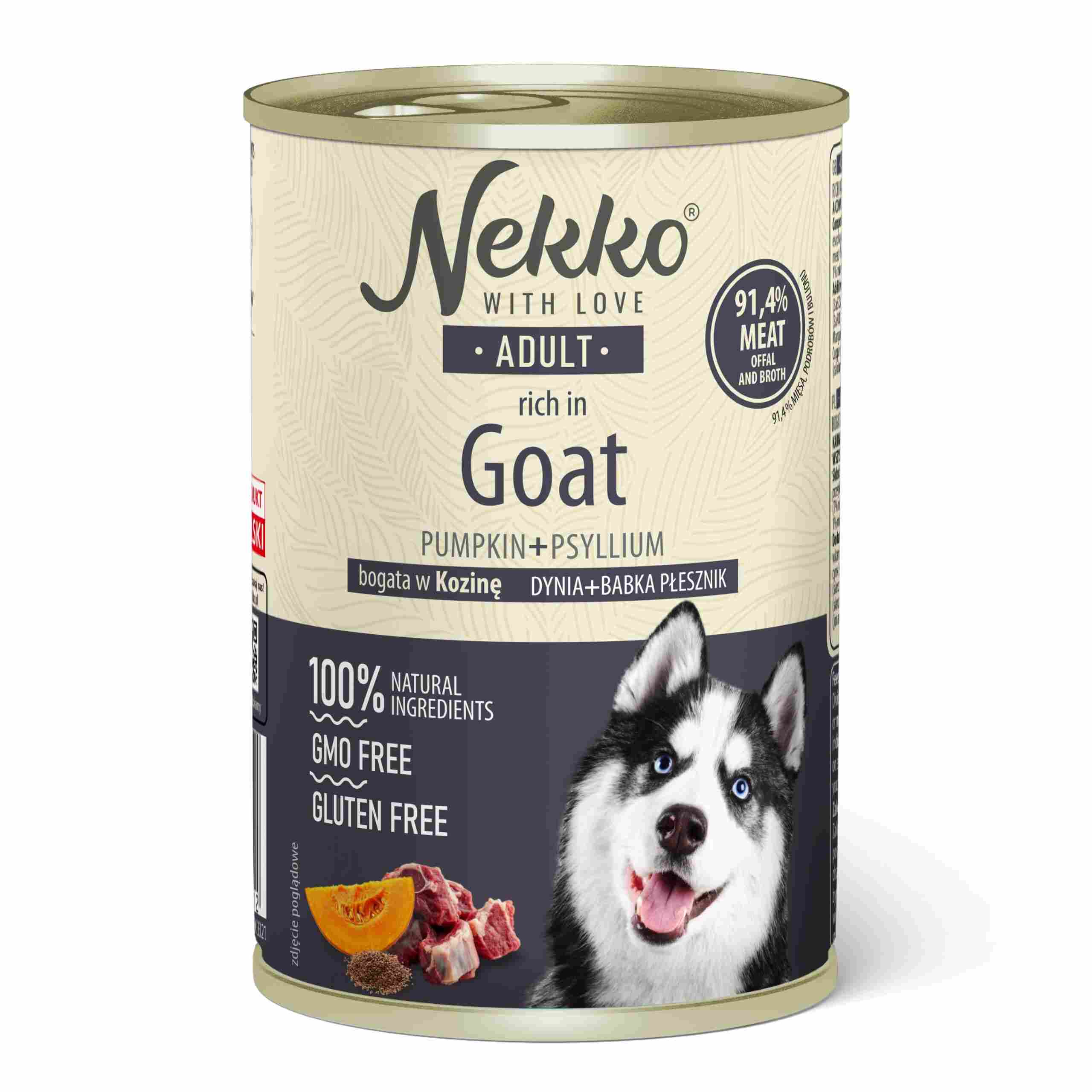 NEKKO Adult Kozina Dynia Babka płesznik 400g