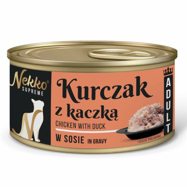 NEKKO SUPREME Adult Kurczak z Kaczka w sosie 80g