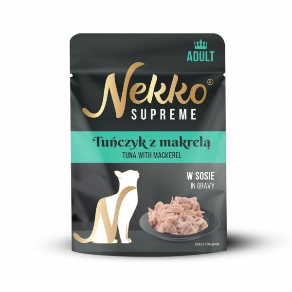 NEKKO SUPREME Adult Tuńczyk z Makrelą w sosie 70g