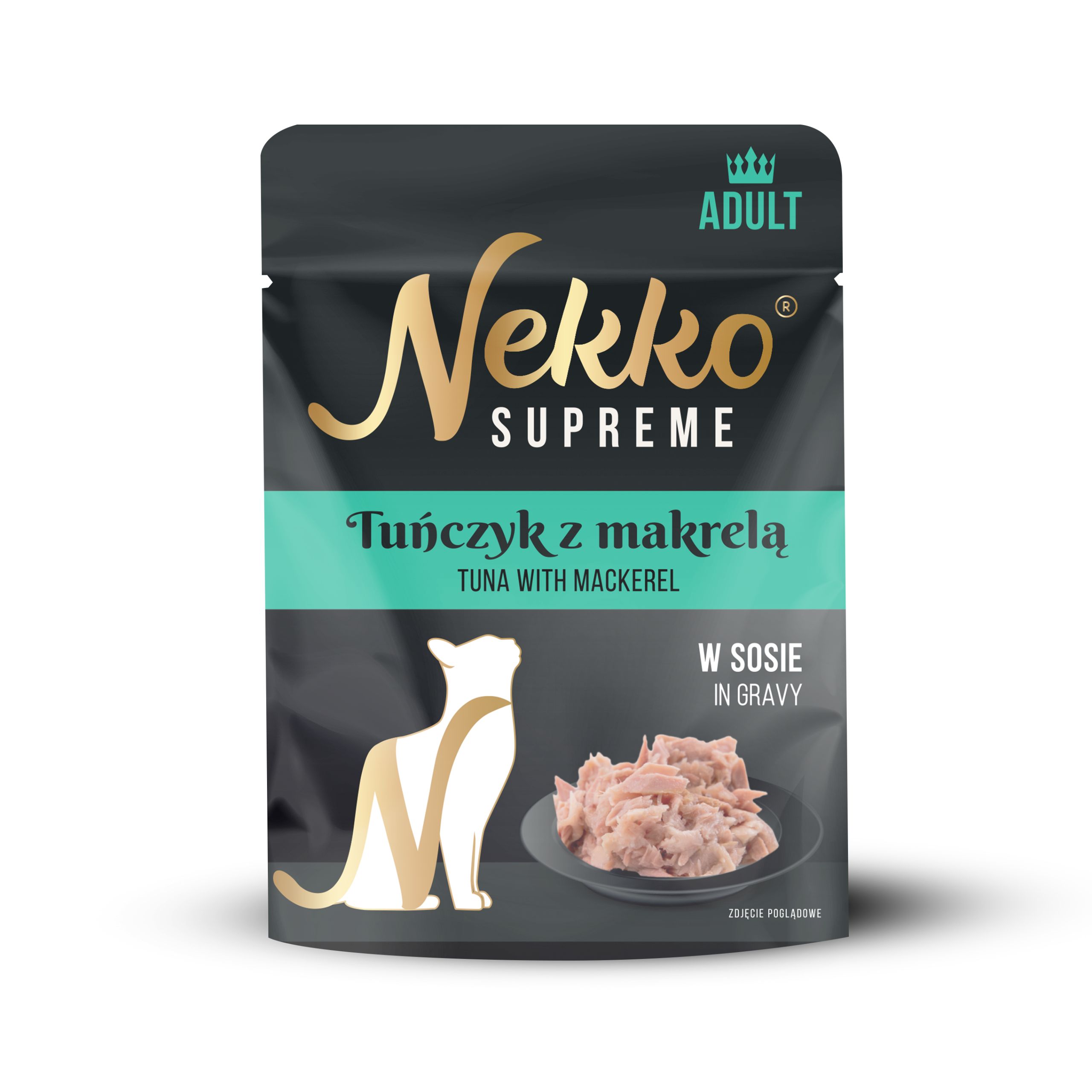 NEKKO SUPREME Adult Tuńczyk z Makrelą w sosie 70g