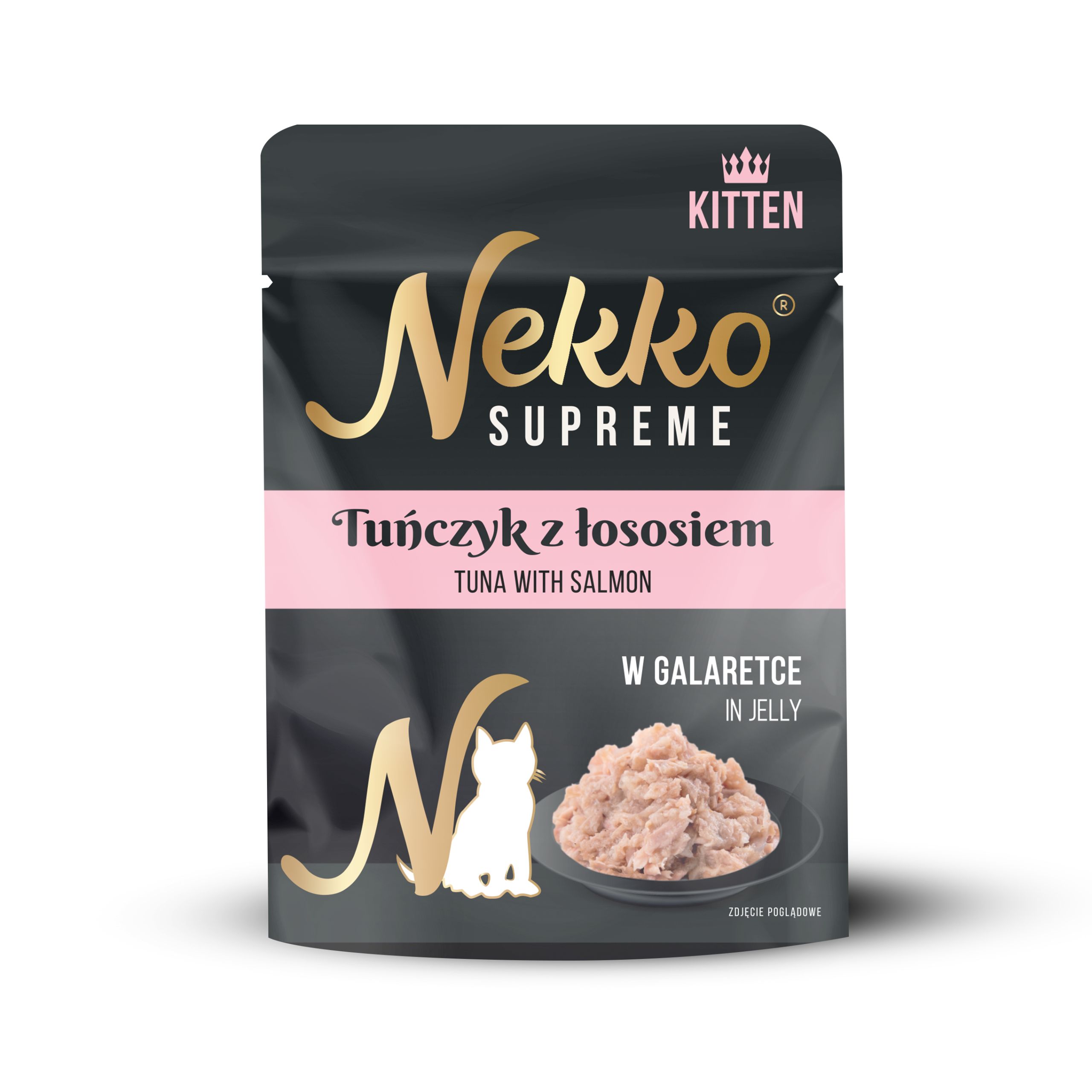 NEKKO SUPREME Kitten Tuńczyk z Łososiem w galaretce 70g