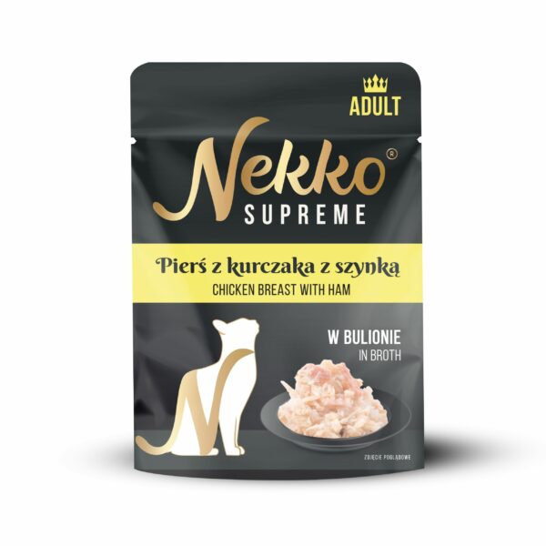 NEKKO SUPREME Adult Pierś z Kurczaka z Szynką w bulionie 70g