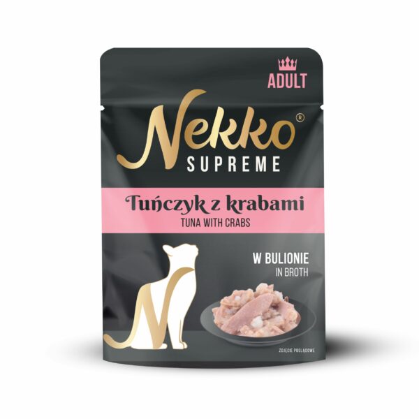 NEKKO SUPREME Adult Tuńczyk z Krabami w bulionie 70g