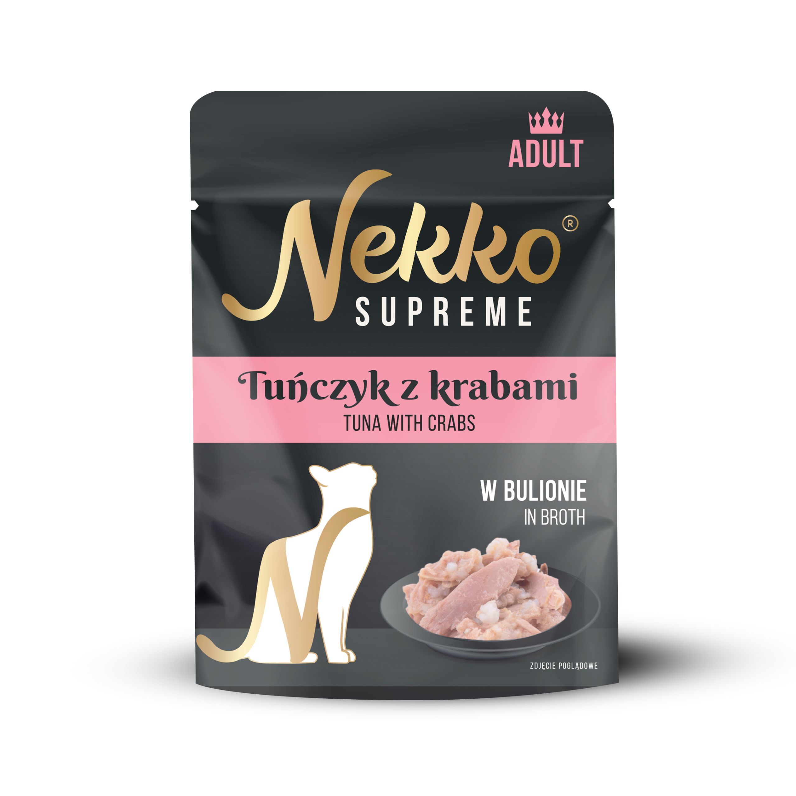 NEKKO SUPREME Adult Tuńczyk z Krabami w bulionie 70g